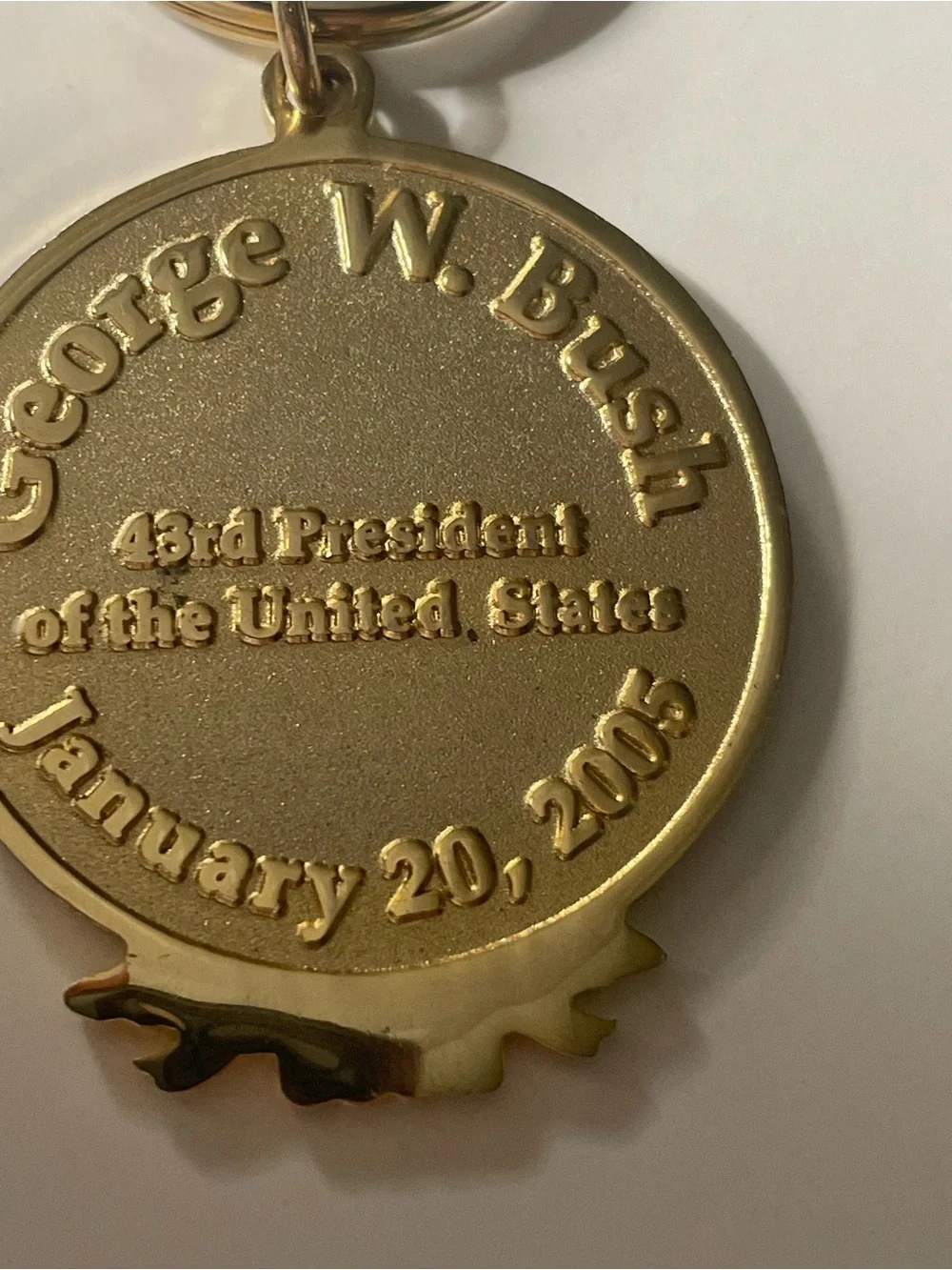 Vintage Inauguration of President Busch and Vice President Cheney 2005 Keychain
